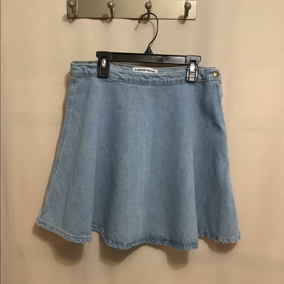 American Apparel Dresses & Skirts - American Apparel denim skater mini skirt